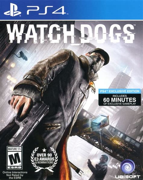 Watchdogs Ps4 Exclusive Edition 2014 Playstation 4 Box Cover Art