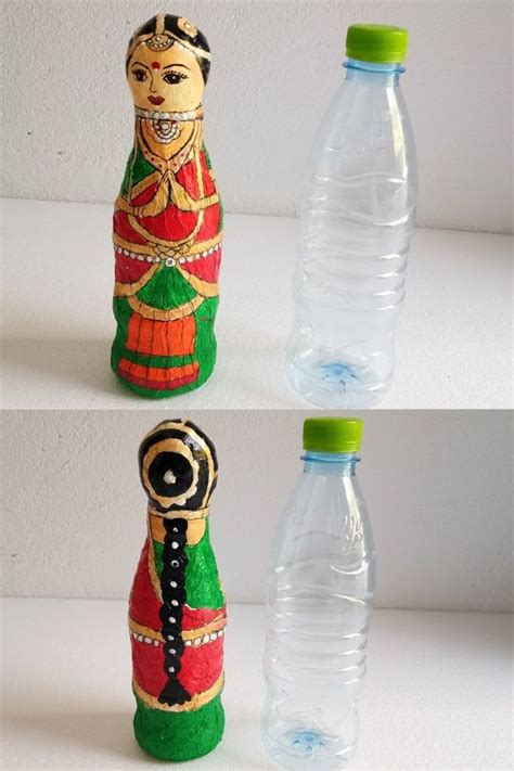 How To Make Plastic Bottle Doll With Images Diy Plastic Bottle