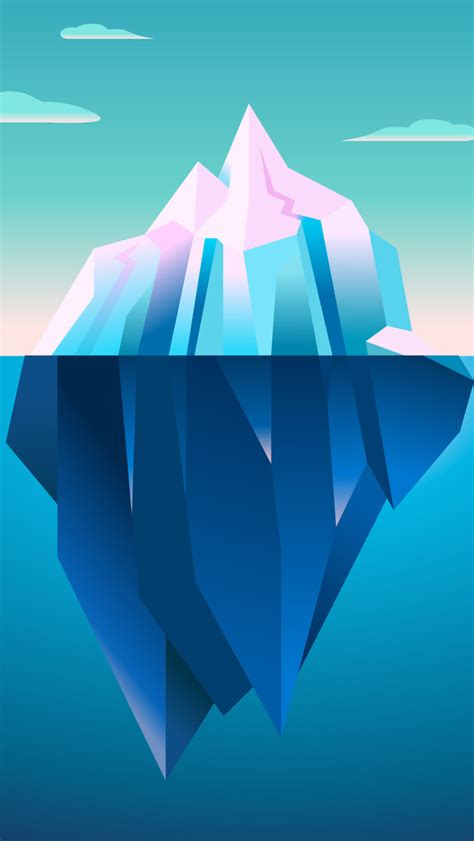 1082x1920 Iceberg Minimal 1082x1920 Resolution Wallpaper Hd Minimalist