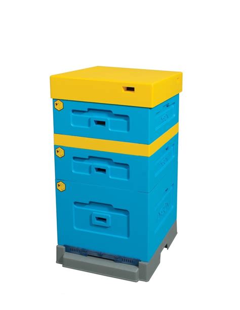 Dadant Beehive With High Hygienic Bottom Board Painted