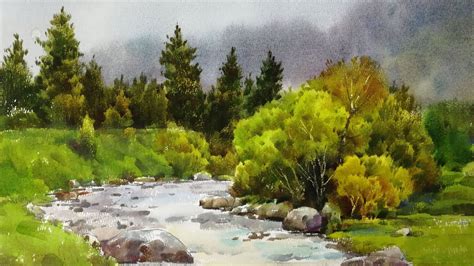 Youtube Watercolor Landscape Watercolor Landscape Paintings