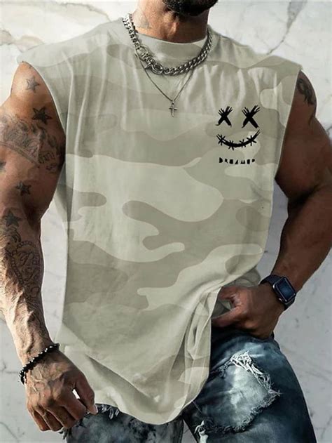 Mens Vest Top Sleeveless T Shirt For Men Fashion Designer Muscle Shirt