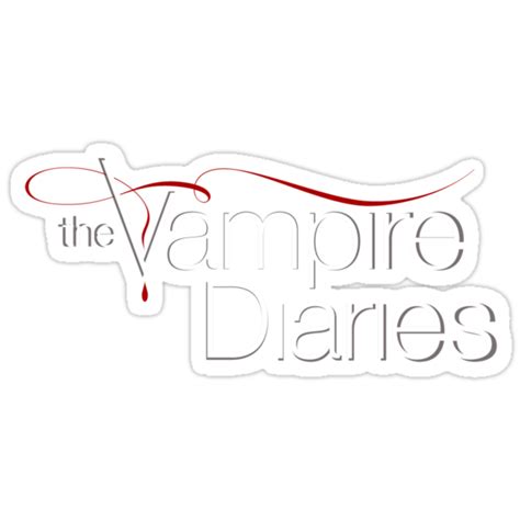 The Vampire Diaries Logo Stickers By Virginie Le Guen Bertheaume