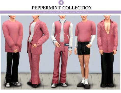 Peppermint Collection Nucrests Sims 4 Male Clothes Sims 4 Men