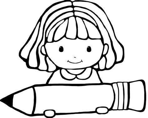 Writing Clipart Black And White Craft Projects Black And White