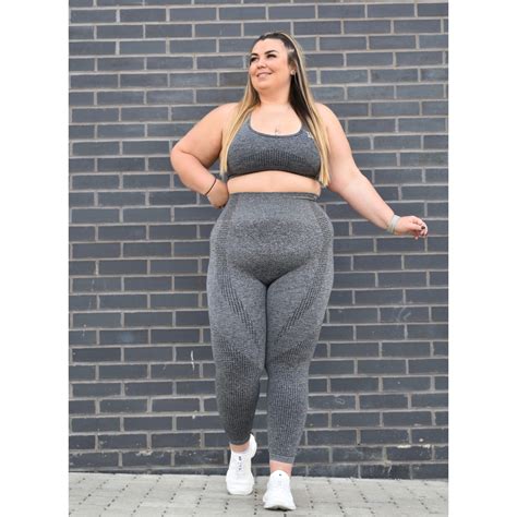 Seamless Shape Leggings Grey Plus Size Fabletics High Rise Leggings