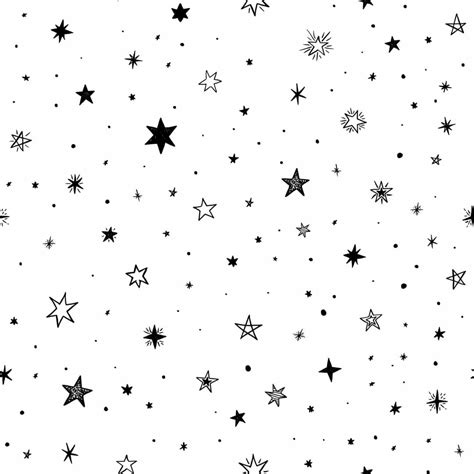 Black And White Stars Wallpaper Peel And Stick Or Non Pasted