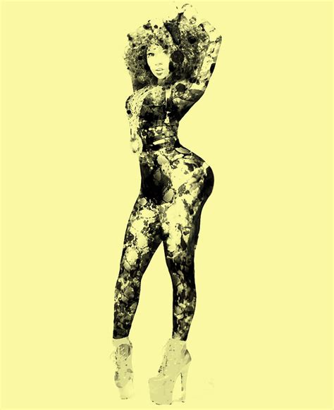 Nicki Minaj Digital Art By Brian Reaves Fine Art America