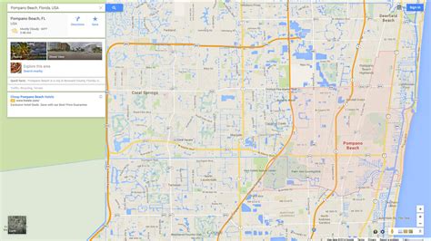 Pompano Beach Florida Map Florida Street Map Printable Maps