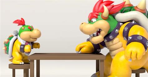 Bowser Is A Bad Guy But A Very Good Dad Bowser Super Mario Art Super Mario Bros