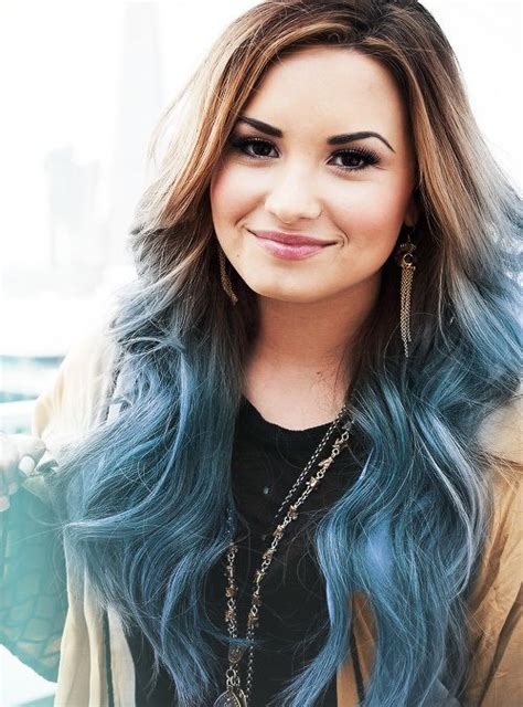 It varies from light brown to almost black hair. 40 Blue Ombre Hair Ideas | Hairstyles Update