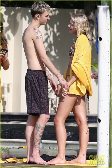 Anwar Hadid Shows Off His Many Tattoos While Shirtless In Miami With