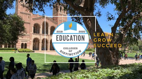 The Top Education Colleges Of Distinction Of 2019 2020