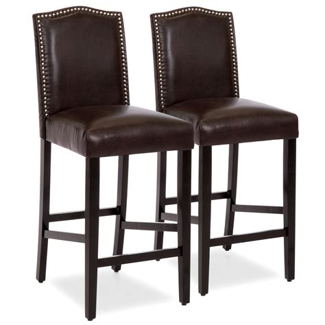 Urban ladder's wooden bar stools are built to provide you with the utmost comfort. Best Choice Products Set of 2 30in Faux Leather Counter ...