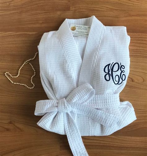 Monogrammed Waffle Spa Robe Waffle Robe Personalized Robe Etsy In
