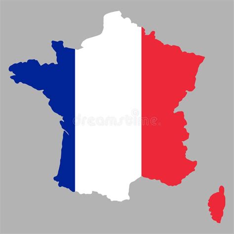 Frankreich Karte Flagge Vector Abbildung 10 Vektor Abbildung