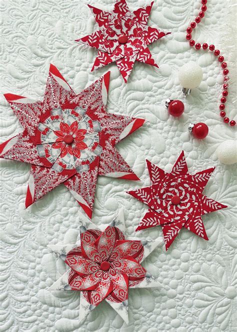 Fabric Star Ornament Getas Quilting Studio