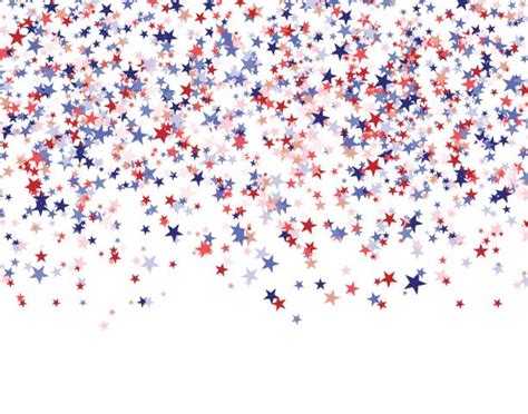 Best Red White And Blue Confetti Illustrations Royalty Free Vector