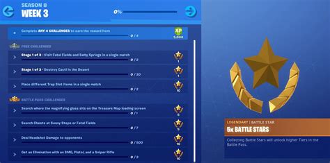 Fortnite Season 8 Week 3 Challenges Now Available The Challenges For