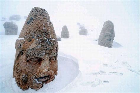 Nemrut Mountain Statues Of Gods God Of The Mountains Kurdish City