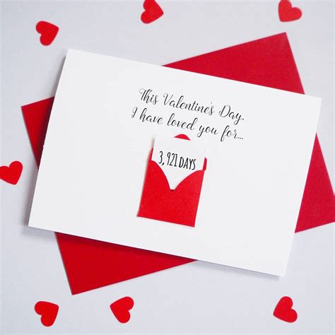 Personalised Valentines Days Envelope Card By Ruby Wren Designs