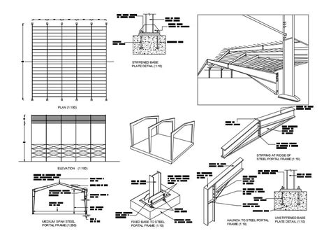 Steel Roof Truss Design Cadbull