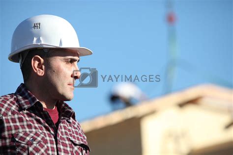 Royalty Free Image Construction Foreman On A Building Site By Phovoir