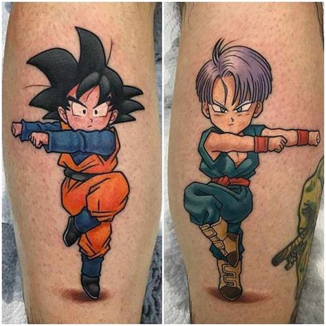 Goten And Trunks Tattoo By Keros Dbz Tattoo Manga Tattoo Anime