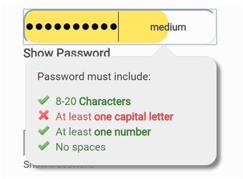 Jquery Plugin For Password Strength Checker And Indicator Password Strength Good Passwords