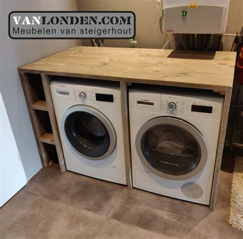 Steigerhouten Wasmachine Ombouw Mieke Opbergmeubels Online Bestellen Laundry In Kitchen