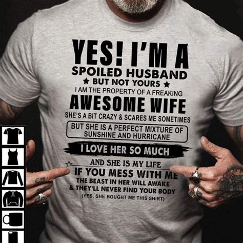 Im A Spoiled Husband From Awesome Wife Shirt T For Husband Gsge