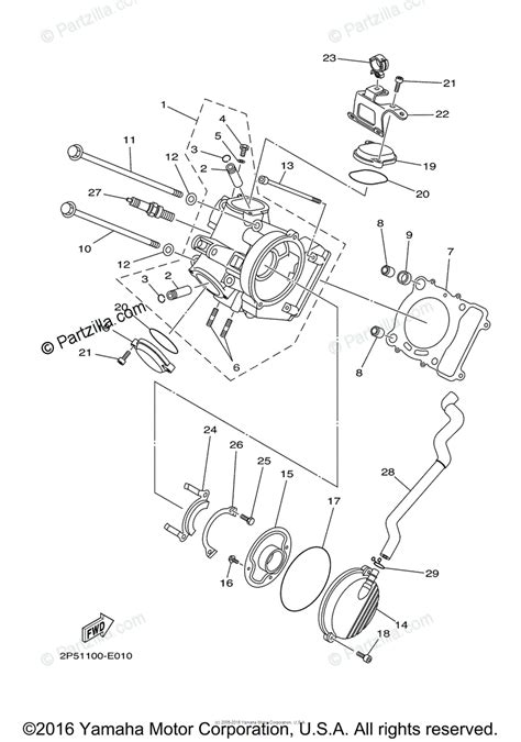 Yamaha Side By Side 2007 Oem Parts Diagram For Cylinder Head