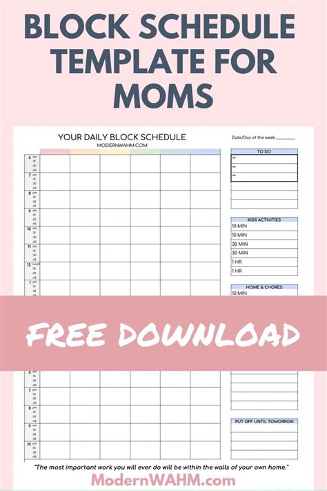 Easy DIY Printable Planner For The Busy Mom Planner Template 2021