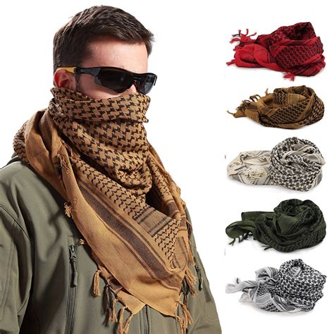 military men scarves arab tactical desert army keffiyeh neck scarf shawl muslim hijab bufandas