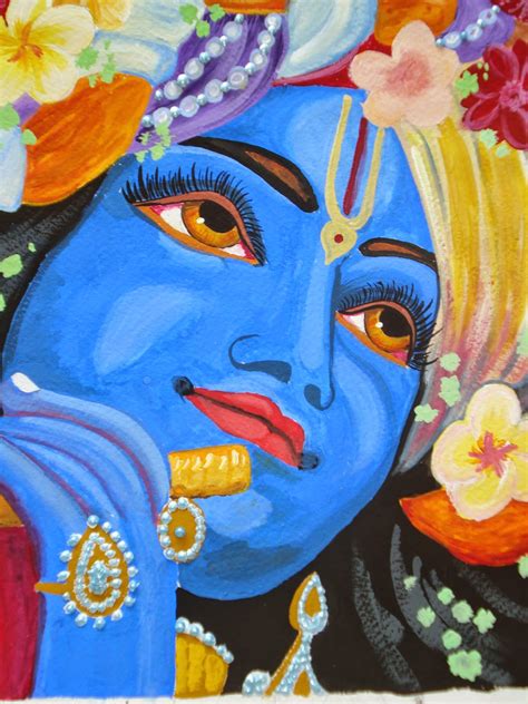 Sri Krishna Indian Art Krishna Painting Krishna