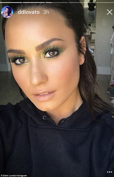 Strike A Pose Lovato Posted A Glammed Up Selfie On Friday Glamorous