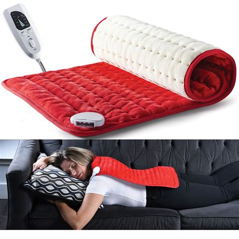 Large Electric Heating Pad For Back Pain And Cramps Relief 12x24