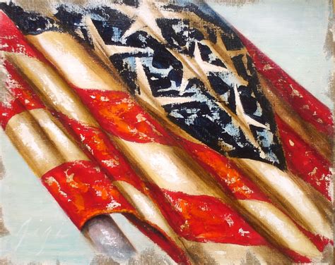 The Versatile Paintings Of Gigi Hackford American Flag Series
