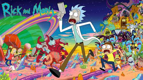 1360x768 Resolution Rick And Morty On The Run Desktop Laptop Hd