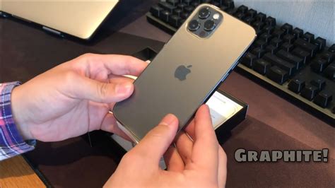 Iphone 12 Pro Graphite Unboxing And Hands On Graphite Color First