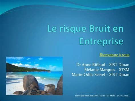 Ppt Le Risque Bruit En Entreprise Powerpoint Presentation Free
