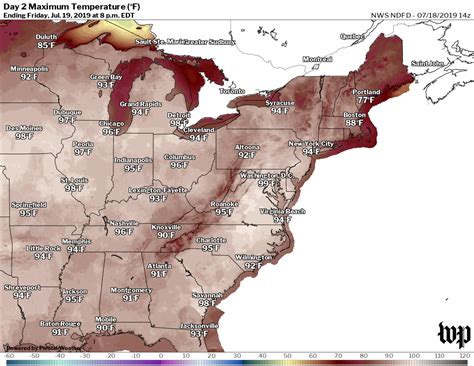 Dangerous Heat Wave Building In Central And Eastern Us The