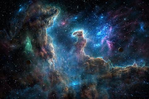 Hd Wallpaper Nebula Illustration Space Spitzer Space Telescope
