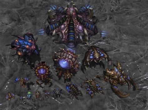 Scaled Zerg Units From The Tranquility Mod Rstarcraft