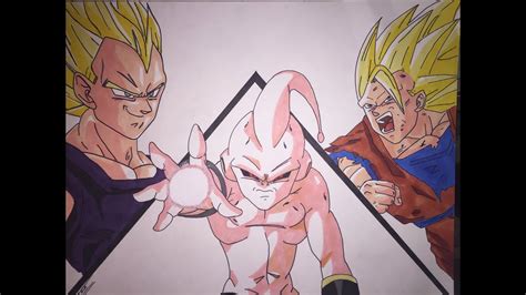 Check out my dragon ball z playlist for more of your favourite characters. Goku & Vegeta vs Kid Buu Speed Drawing (Dragon Ball Z ...