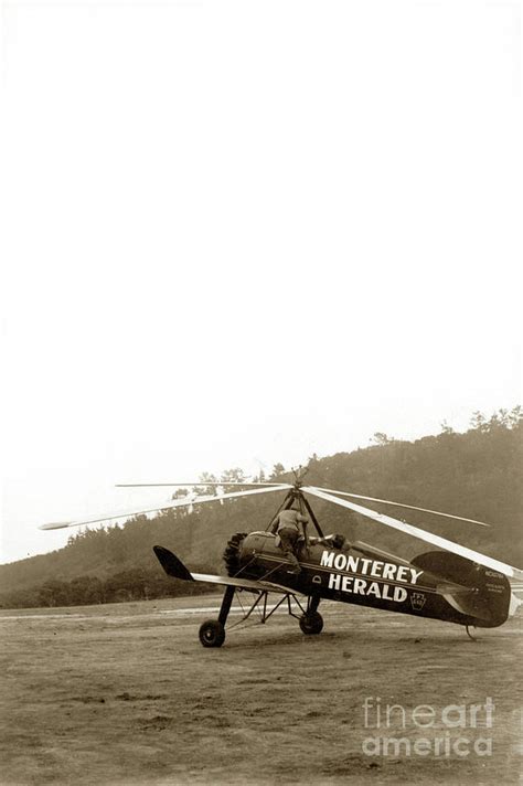 Pitcairn Autogiro Pca 2 Cn B 7 Nc10761 Monterey Herald Circa 1931
