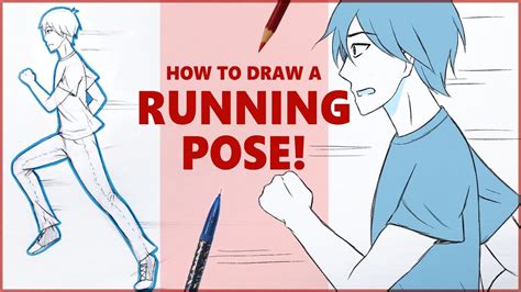 How To Draw A Running Pose Youtube