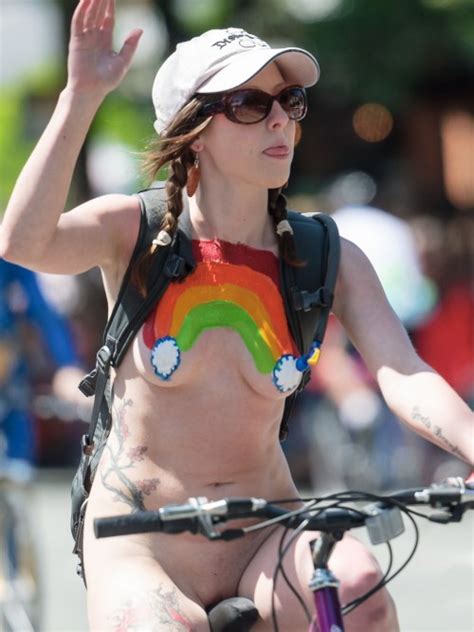 Thenetty Wnbr White Cap Nude Bicycle Rally Tumblr Porn