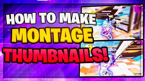 How To Make Insane Fortnite Montage Thumbnails Youtube