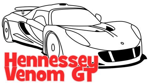 We will now start the tutorial on how to draw car. How to draw a car Hennessey Venom GT supercar step by step ...